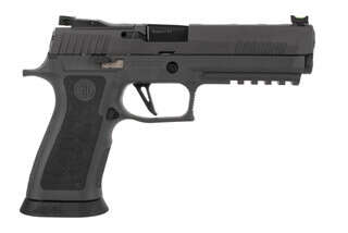 SIG Sauer P320 X5 Legion 9mm competition pistol features a 5 inch barrel